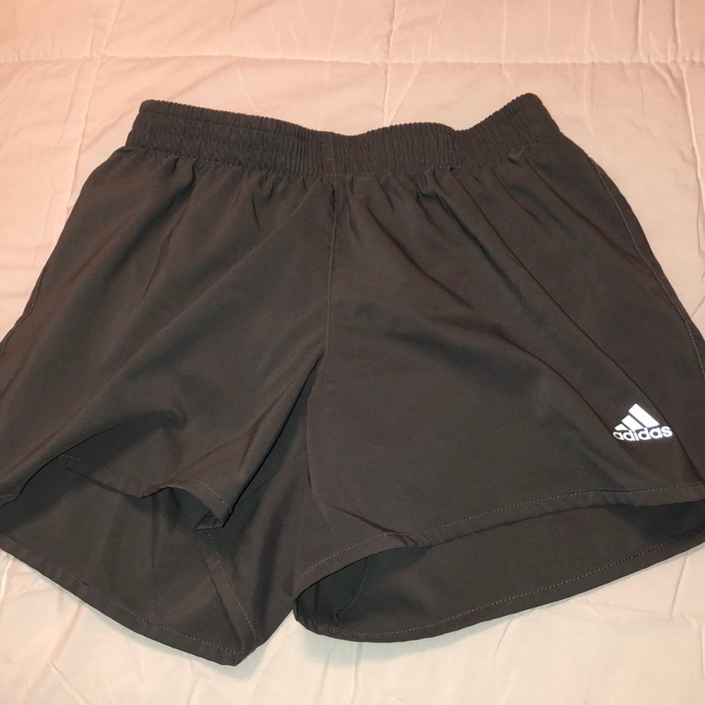 Cute grey adidas running shorts